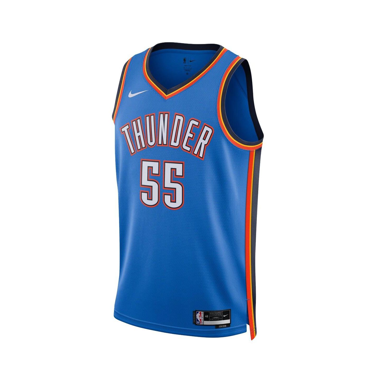 Топ Nike Isaiah Hartenstein Blue Oklahoma City Thunder Icon Edition Swingman Jersey — фото 2