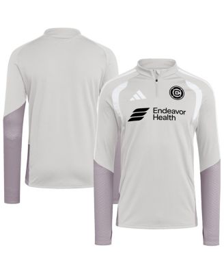 Men's Silver Chicago Fire 2026 Tiro Competition Quarter-Zip Training Sweatshirt