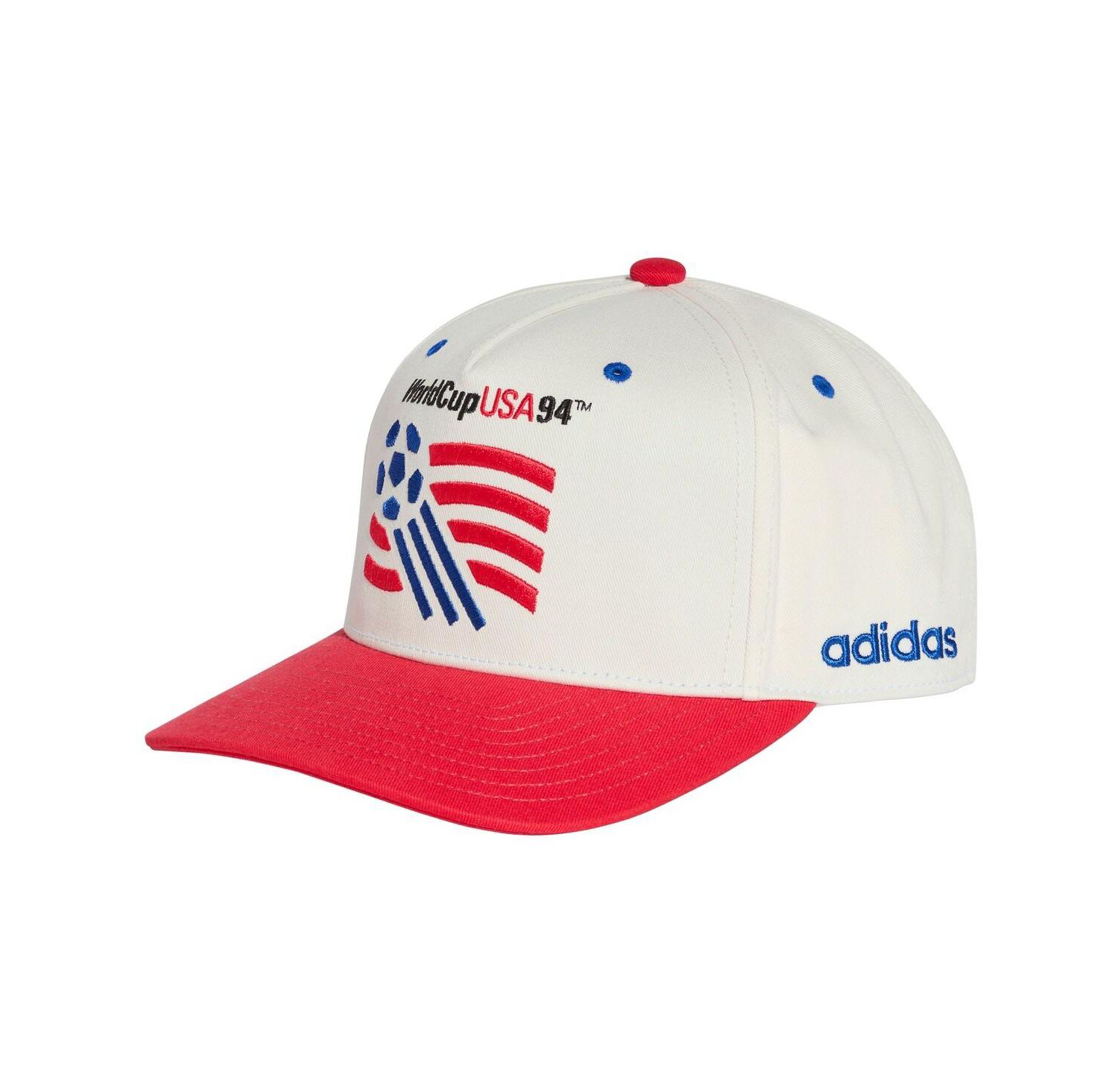 Men's and Women's White/Red USMNT 1994 World Cup Graphic Adjustable Hat