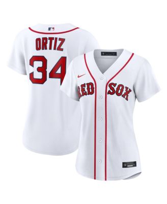 Women's David Ortiz White Boston Red Sox Home Replica Player Jersey
