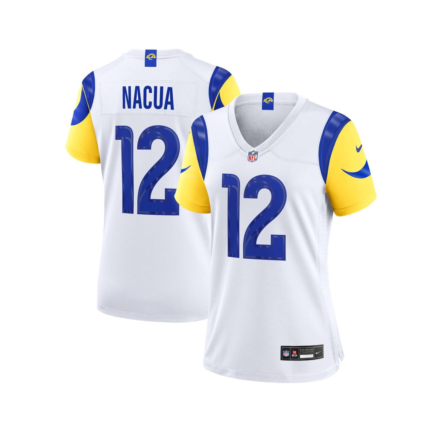 Women's Puka Nacua White Los Angeles Rams Game Jersey