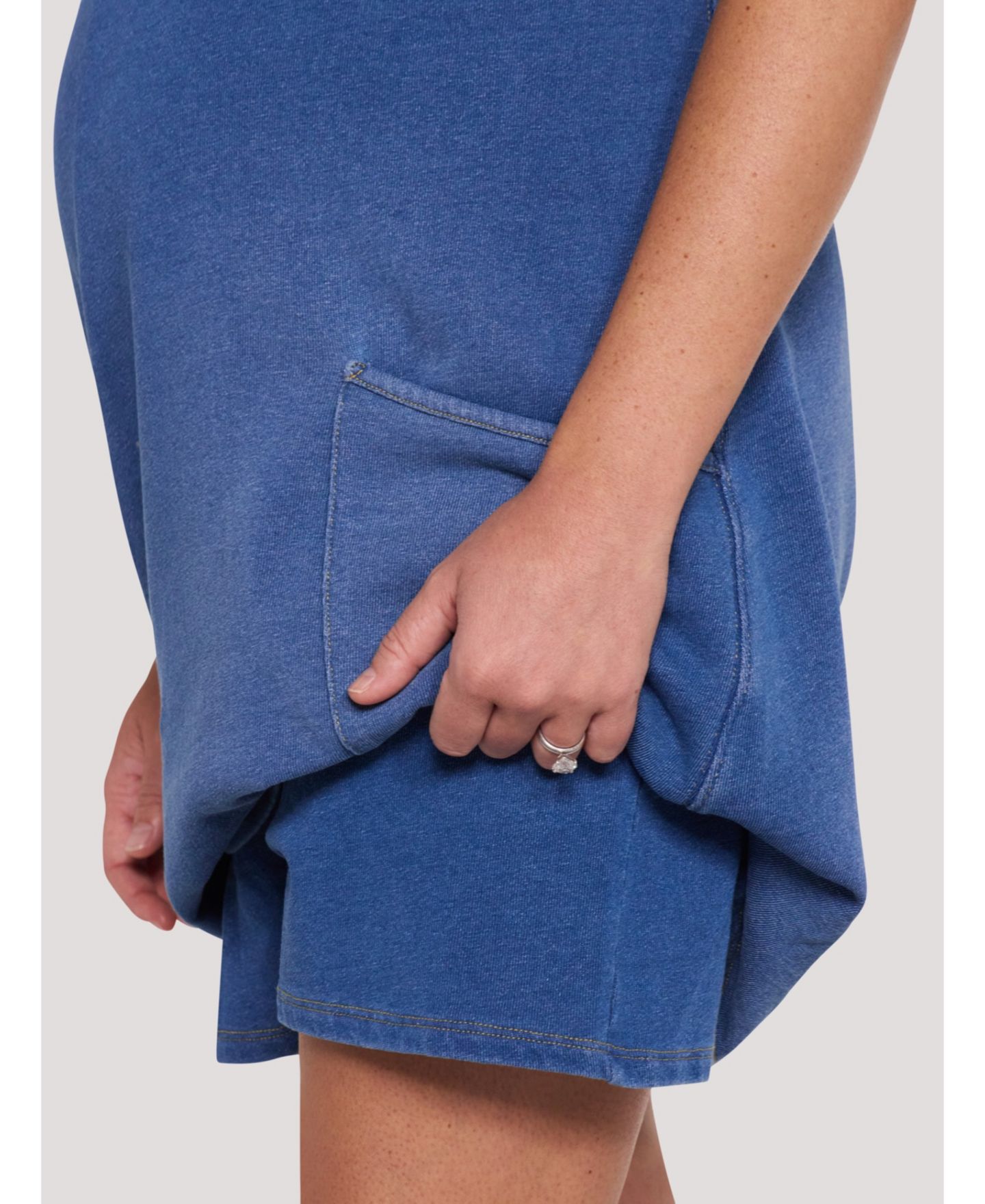 Женское платье Motherhood Maternity Maternity Motherhood Sleeveless Relaxed Fit Dress Romper, цвет: Средняя варка — фото 5