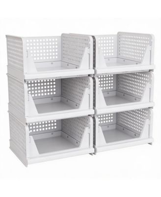 5-Pack Stackable Storage Bins for Home Organization
