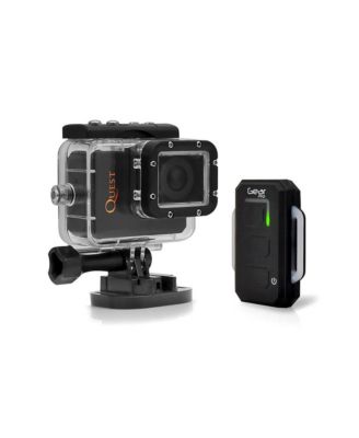 Sound Around Gear Pro Quest Wi-Fi Action Cam 1080p Video 16MP Camera 2.0'' LCD Display Waterproof Case Remote GDV995BK