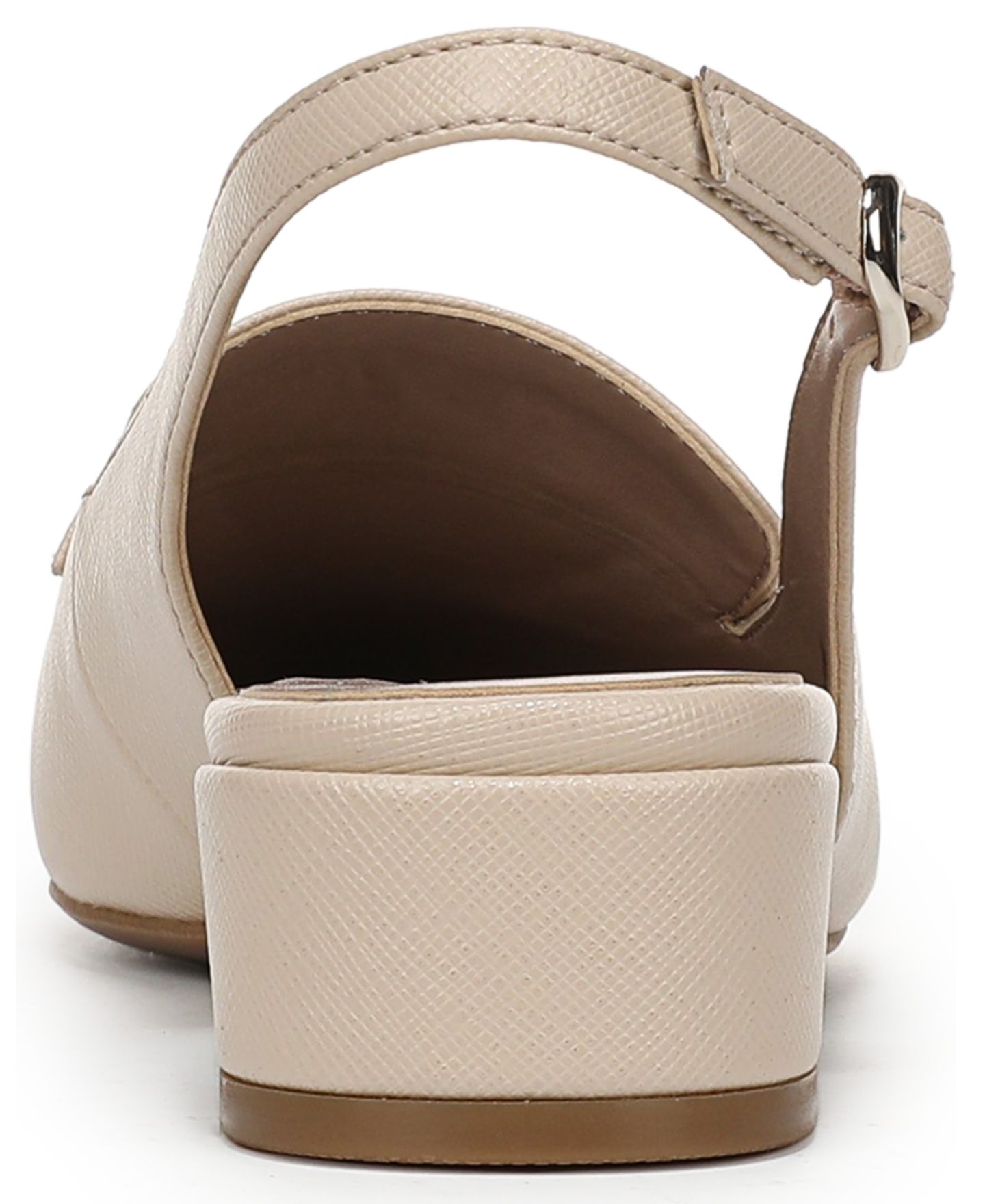 Женские туфли Naturalizer Sloane Slingback Pumps, цвет: Бежевая искусственная кожа — фото 3