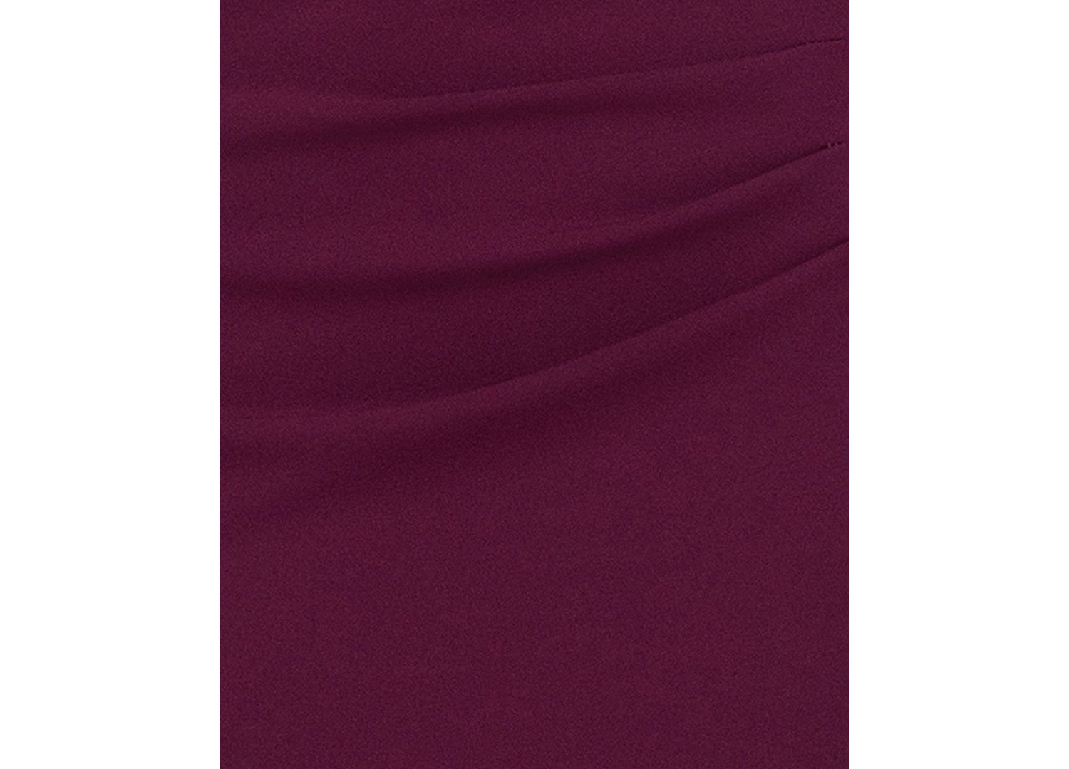 Petite Halter-Strap Ruffled Gown