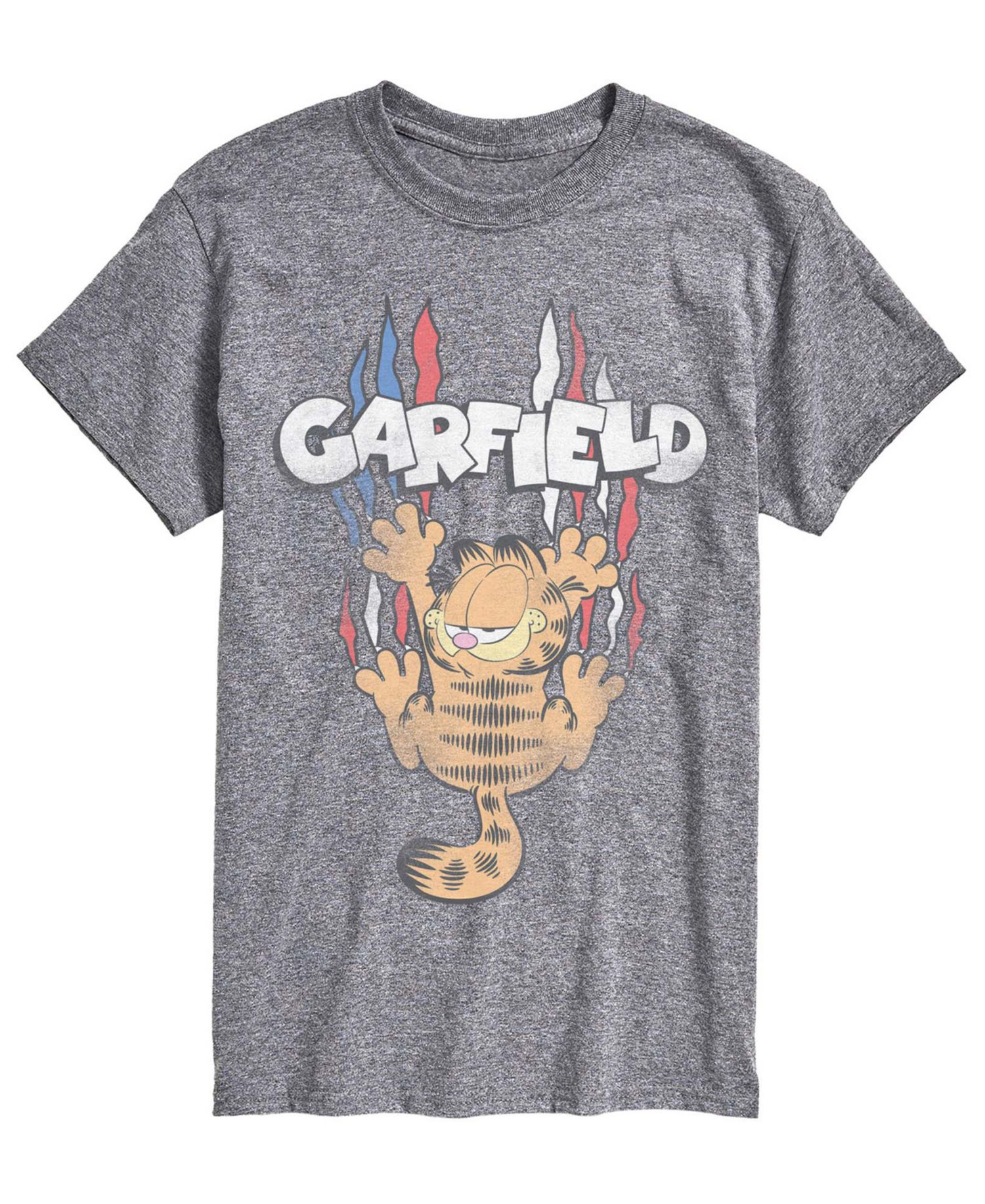 Men's Garfield Americana Tonal Washed Short-Sleeve Graphic T-Shirt