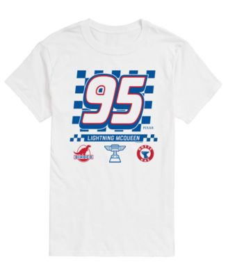 Men's Cars Lightning McQueen Jersey Short-Sleeve Graphic T-Shirt