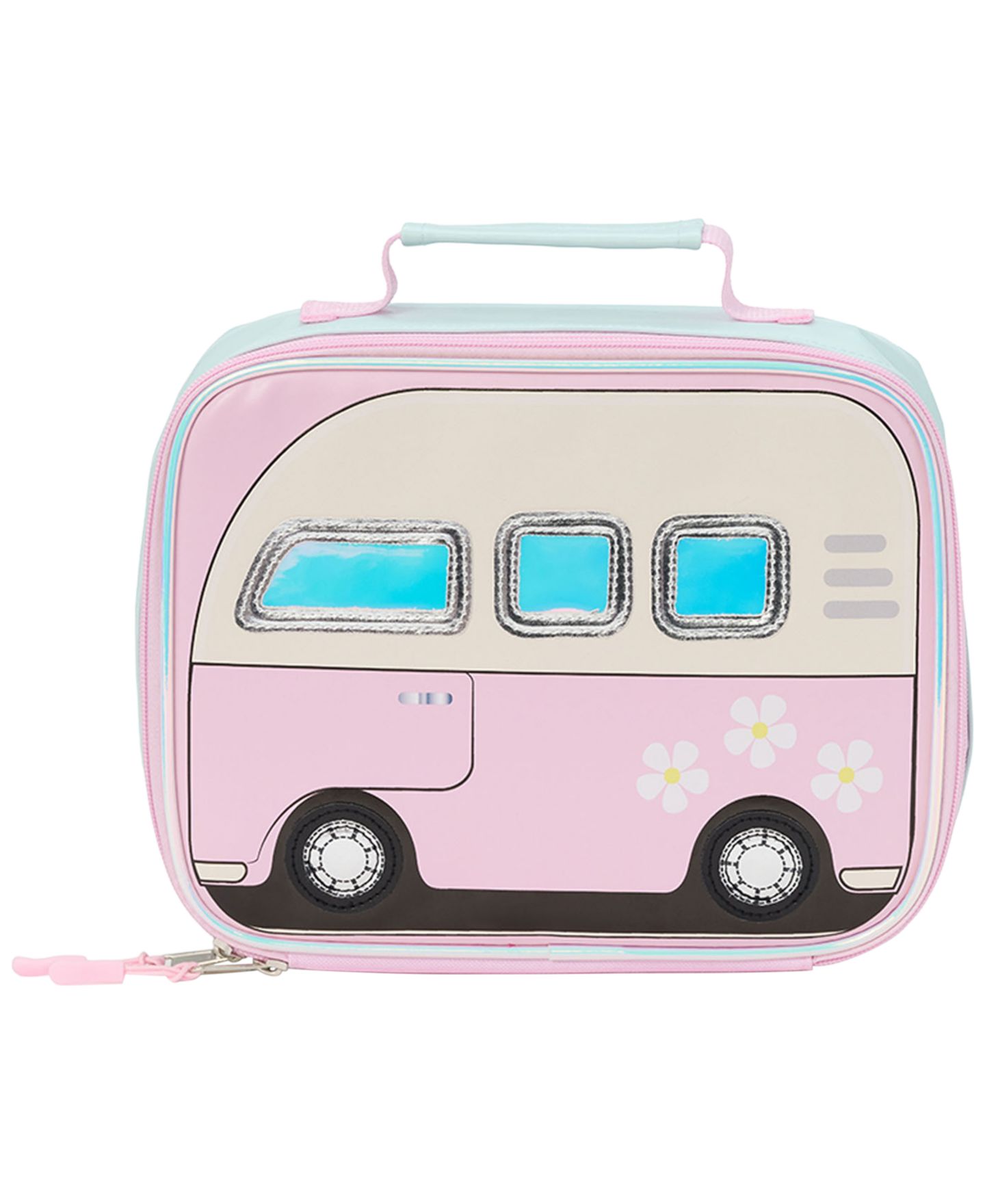 Сумки Rainbow Sugar Camper Van Backpack, Lunch Bag and Headphone, 3-Piece Set для девочек, цвет: Синий / Розовый — фото 4