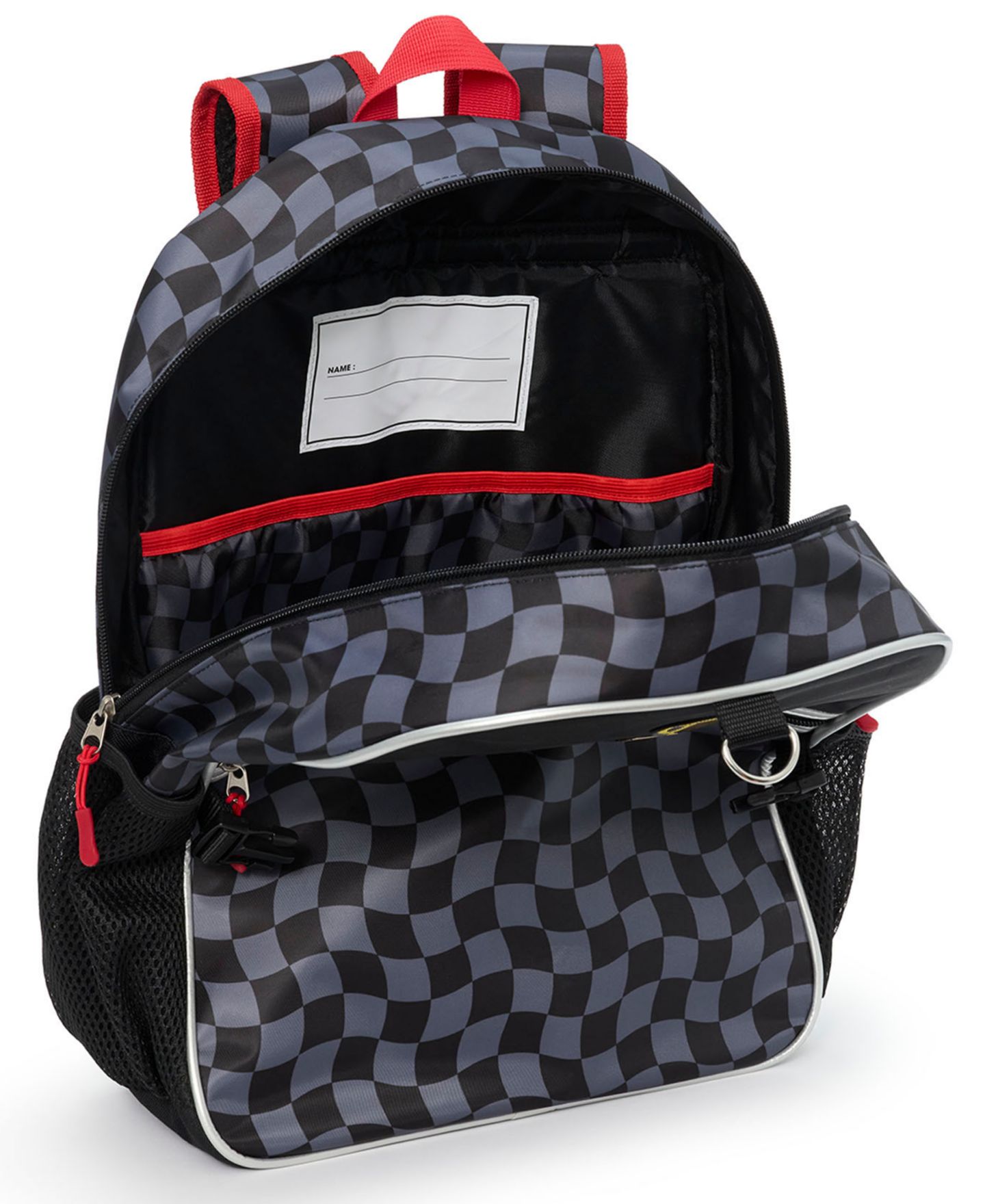 Сумки Extreme Nation Checkered Board Graphic Backpack, Lunch Bag and Headphone, 3-Piece Set для мальчиков, цвет: Чёрный / Серый — фото 6