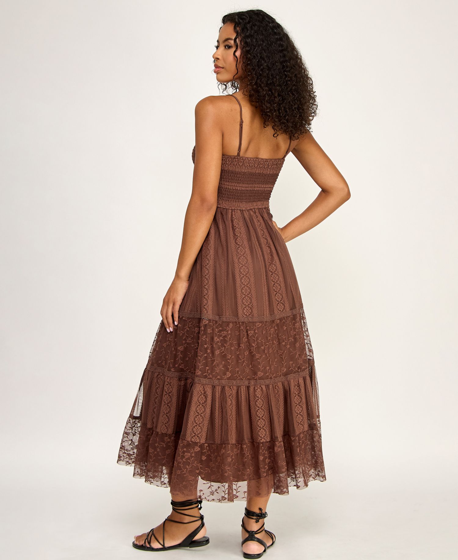 Juniors' Sweetheart Neck Midi Dress