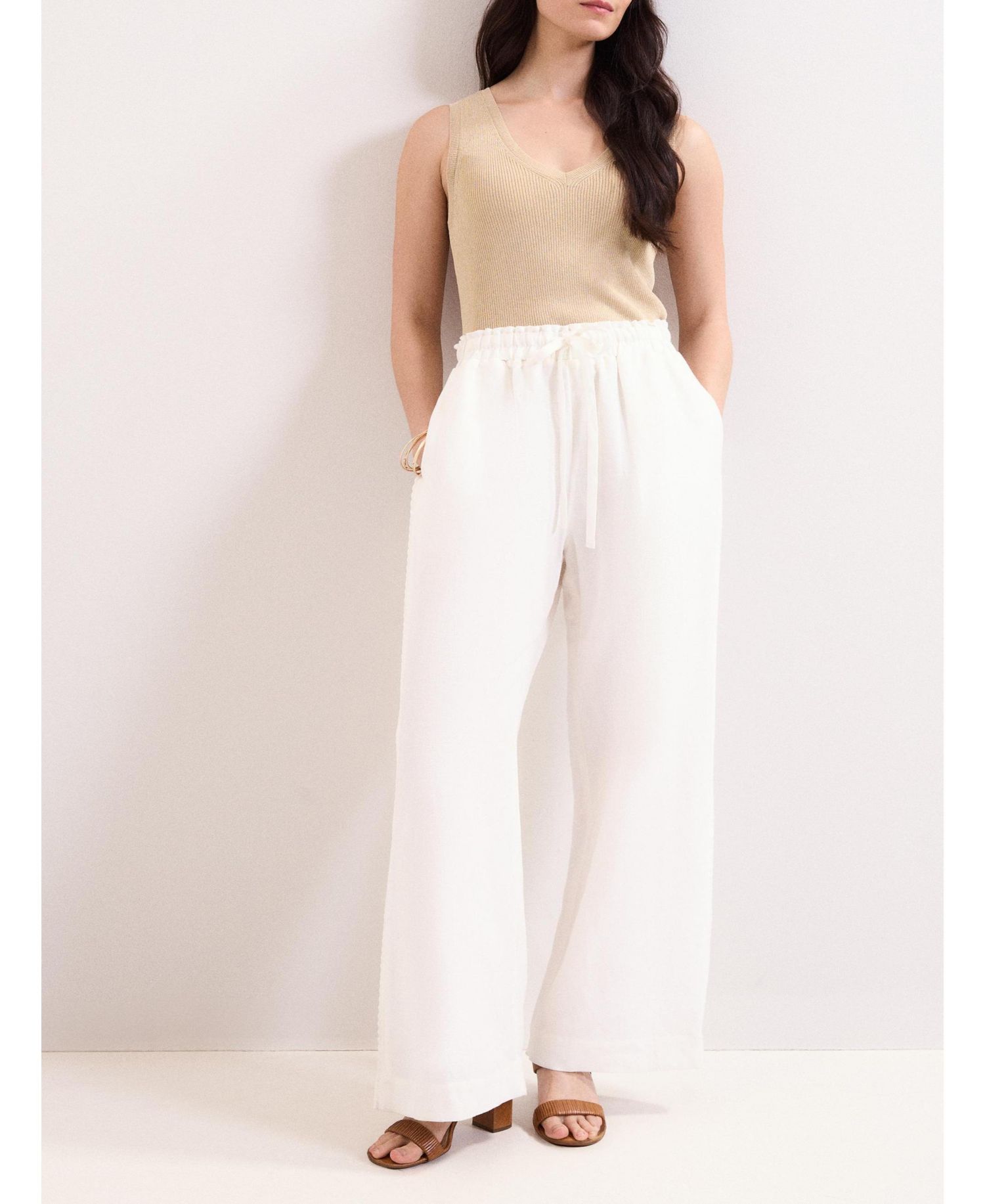 Women's Rowan Wide Leg Linen Trousers