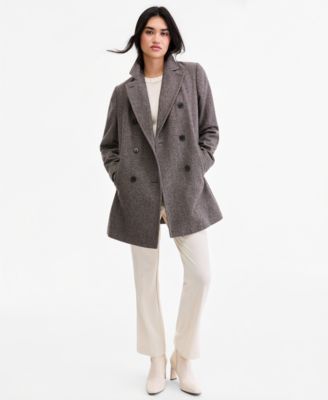 Women's Double-Breasted Pea Coat, Created for Macy's