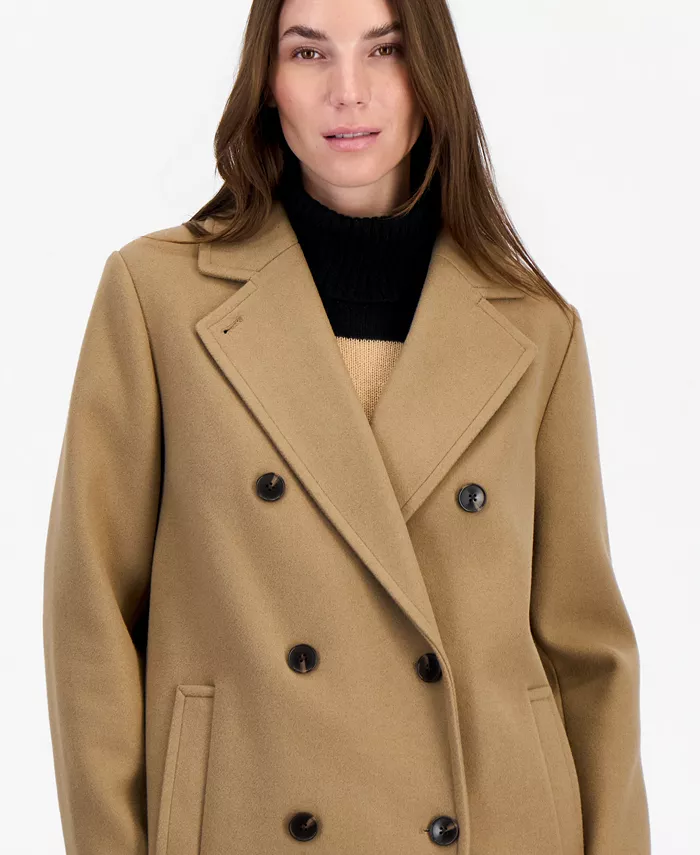 Women's Double-Breasted Pea Coat, Created for Macy's - thumbnail 9