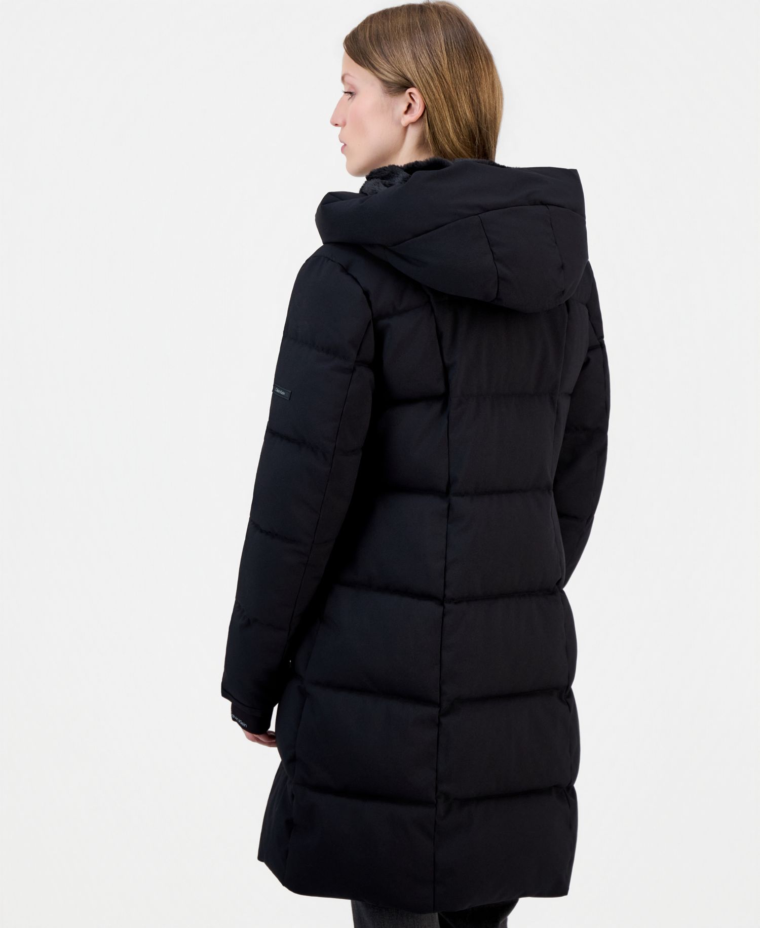 Women's Hooded Zippered Puffer Coat