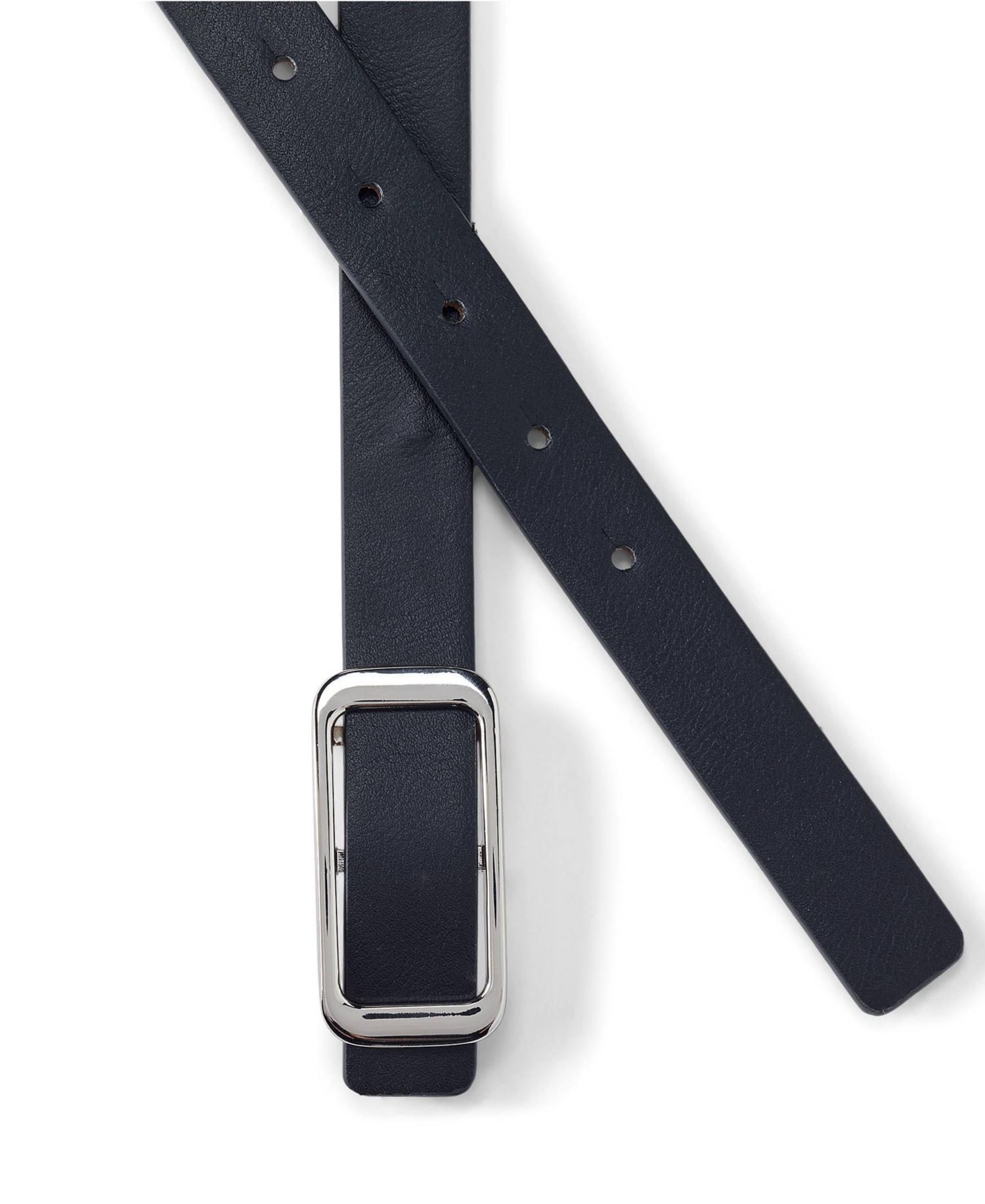 Women's Faux Leather Classic Skinny Belt Set