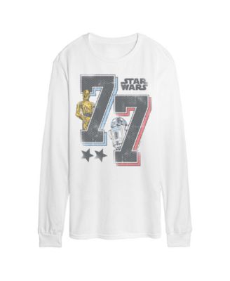 Men's Sporty Long-Sleeve Graphic T-Shirt