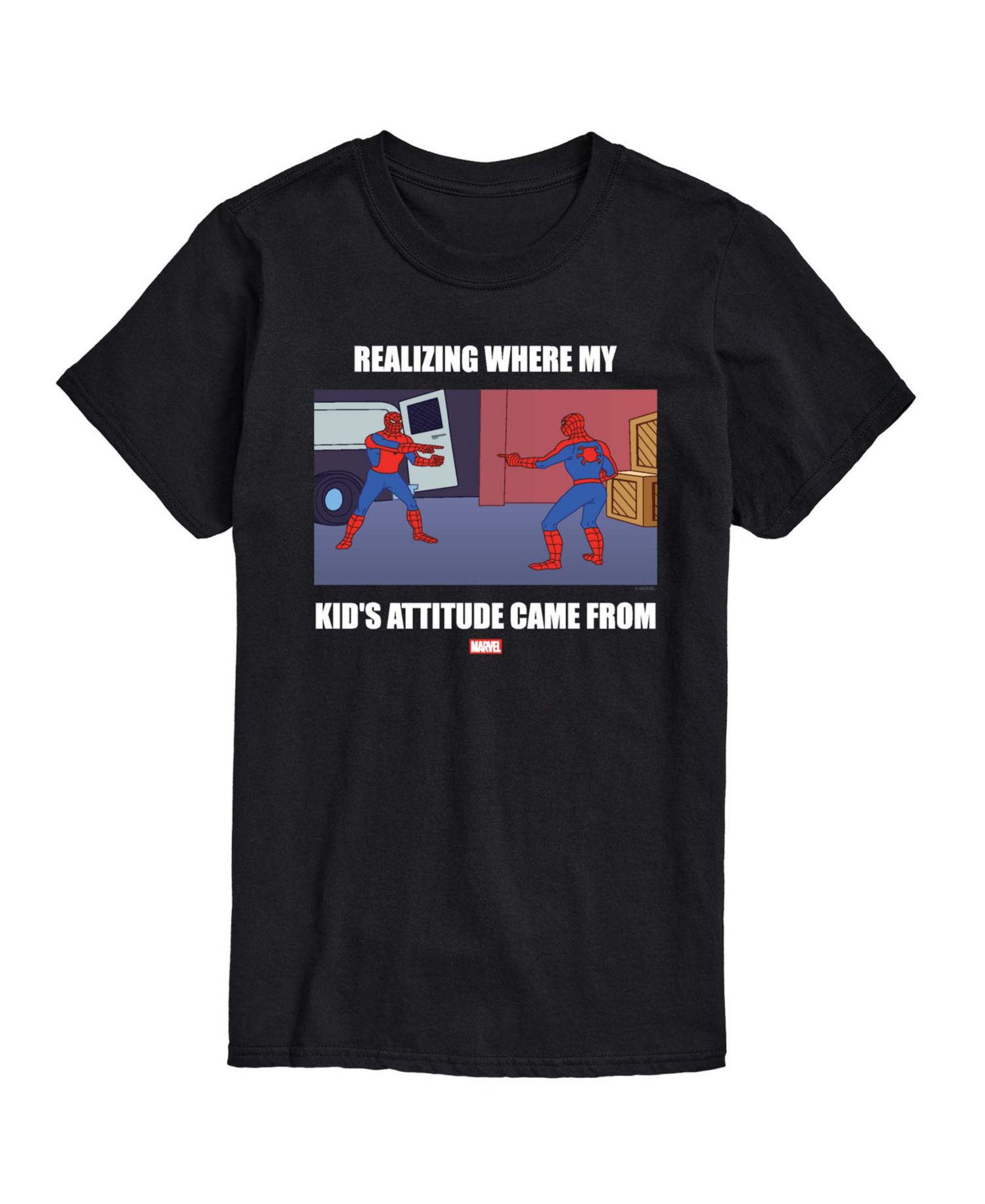 Men's Spider-Man My Kids Attitude Short-Sleeve Graphic T-Shirt