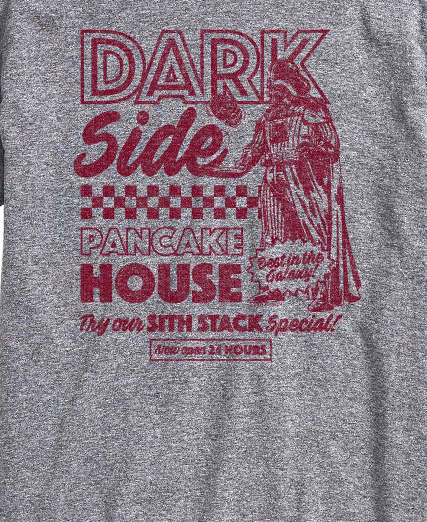 Мужская футболка AIRWAVES Dark Side Pancake House Short-Sleeve Graphic, цвет: Меланжевый — фото 3