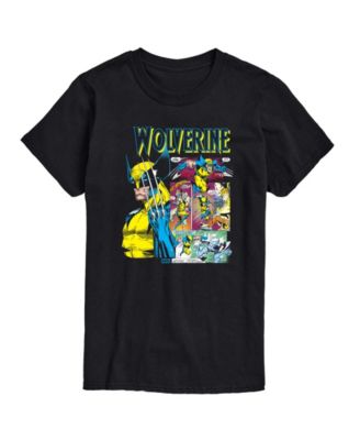 Men's Wolverine Comic Book Panels Short-Sleeve Graphic T-Shirt