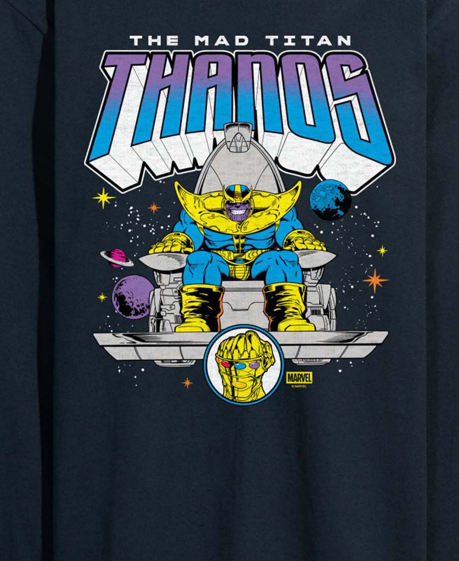 Men's Thanos Thanos Mad Titan Long-Sleeve Graphic T-Shirt