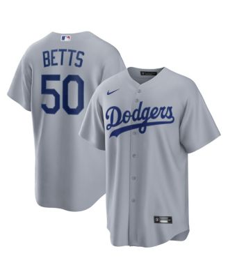 Nike Men's Mookie Betts Gray Los Angeles Dodgers Road Replica