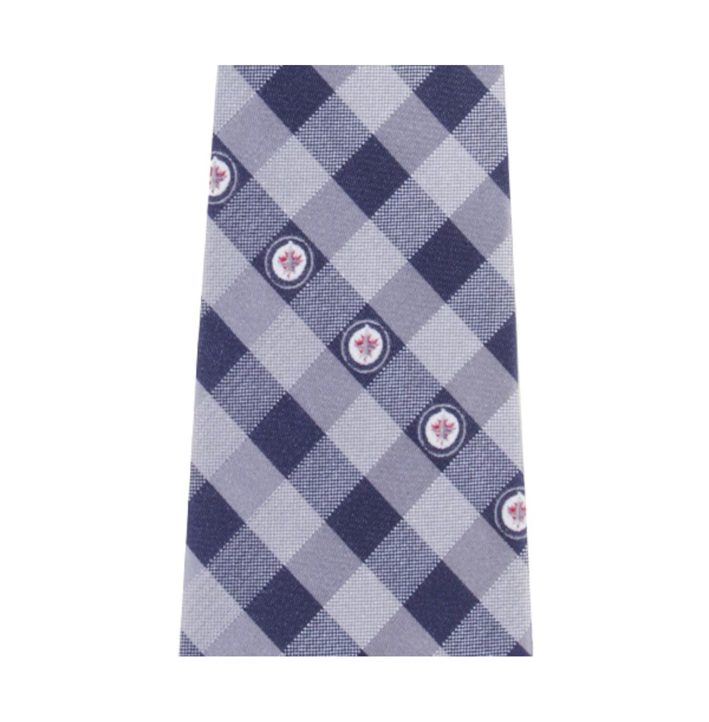 Мужской галстук Eagles Wings Winnipeg Jets Woven Poly Check Tie — фото 2