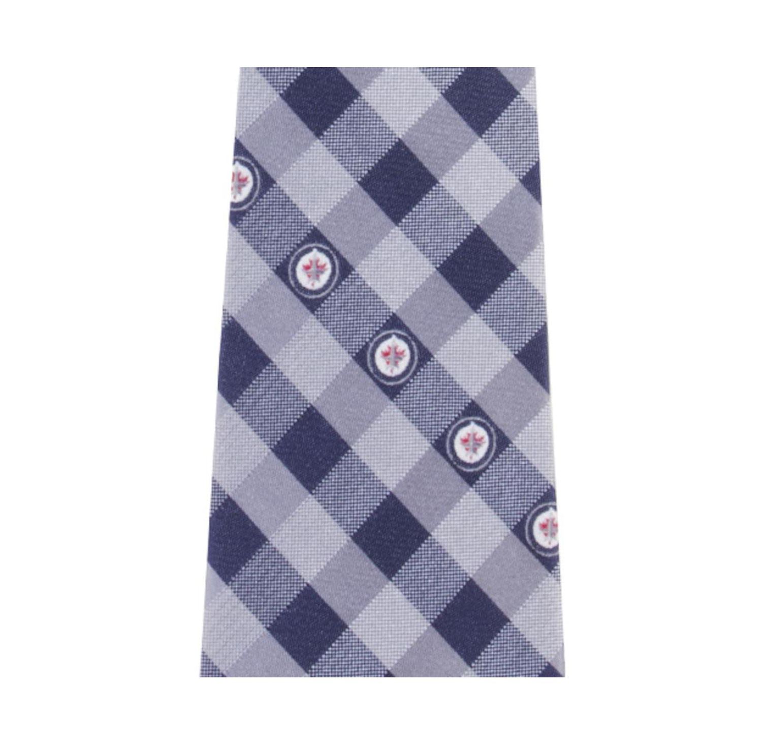 Men's Winnipeg Jets Woven Poly Check Tie