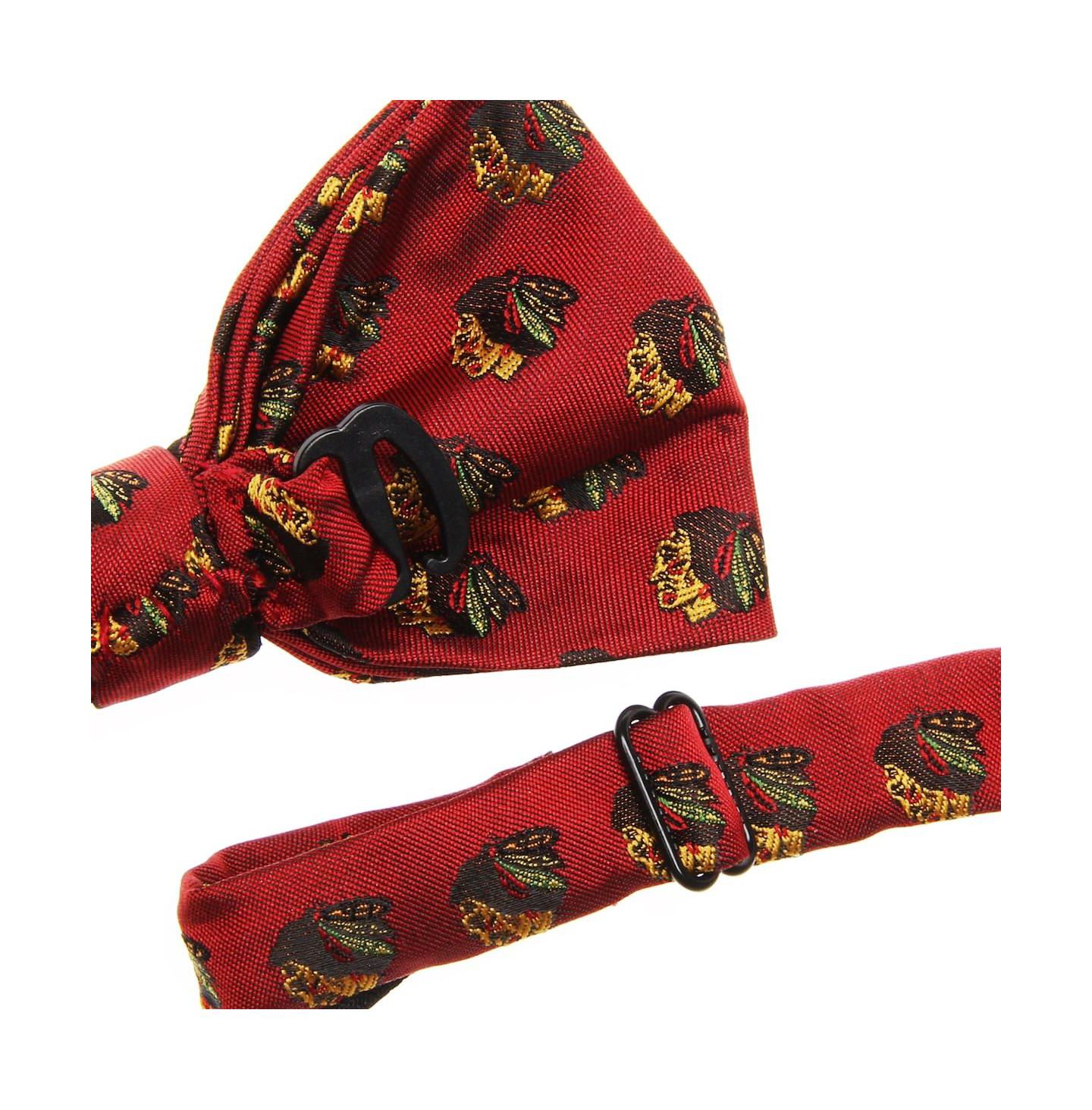 Мужской галстук-бабочка Eagles Wings Chicago Blackhawks Repeat Bow Tie — фото 2