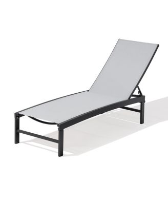 Outdoor Patio Adjustable Chaise Lounge Chair