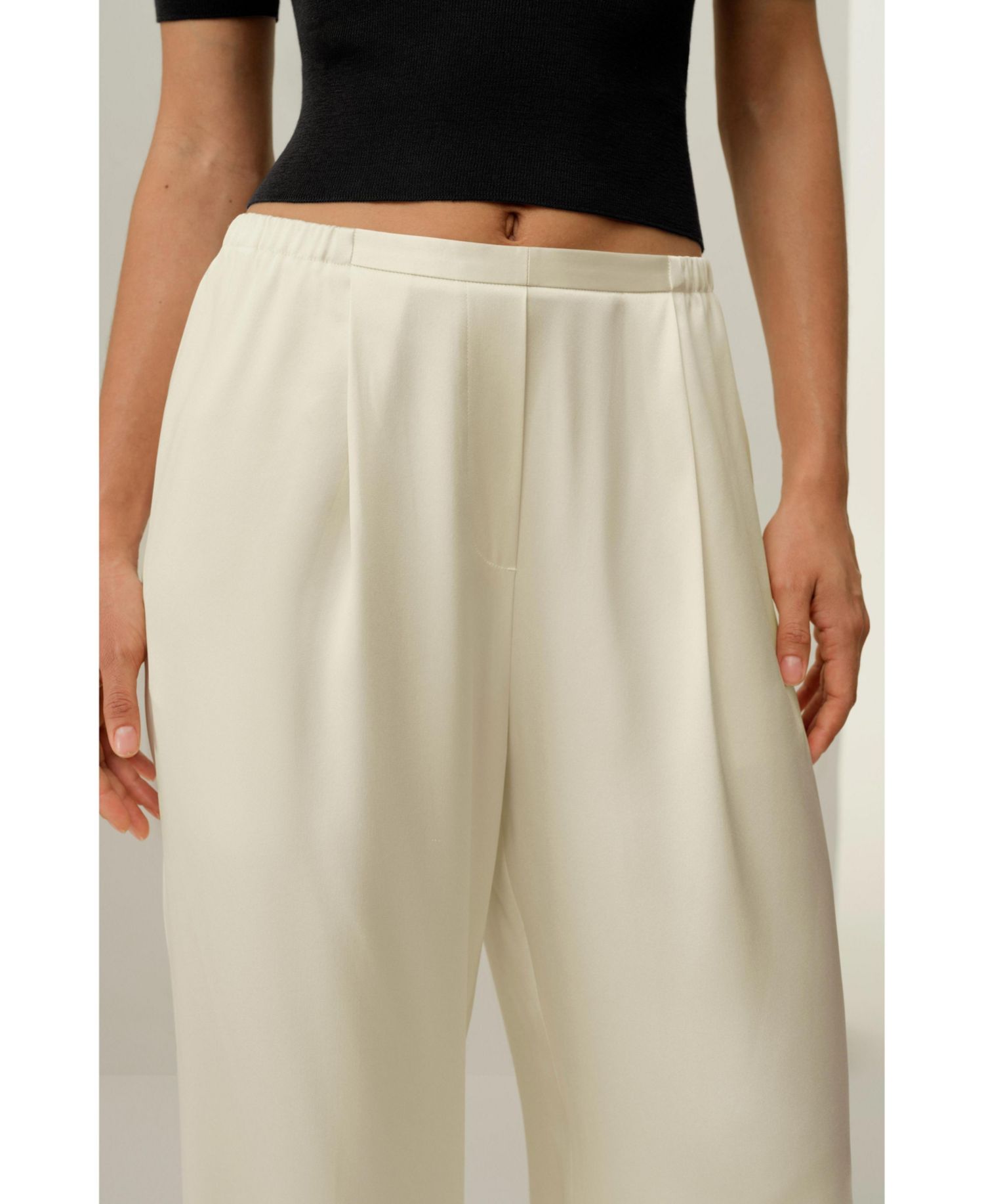 Women's Double-Faced Silk Charmeuse Pant