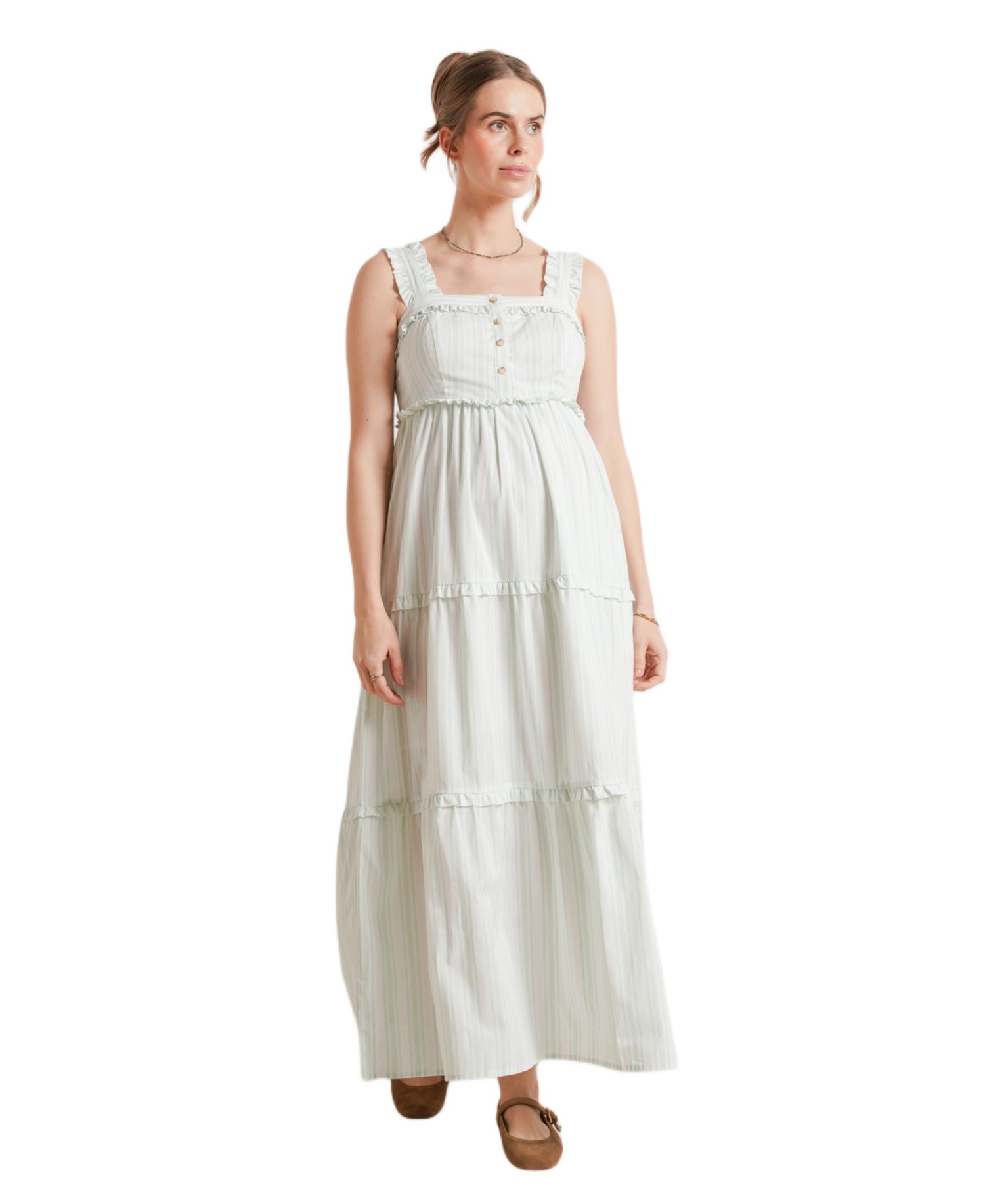Emma Maternity and Nursing Maxi Dress