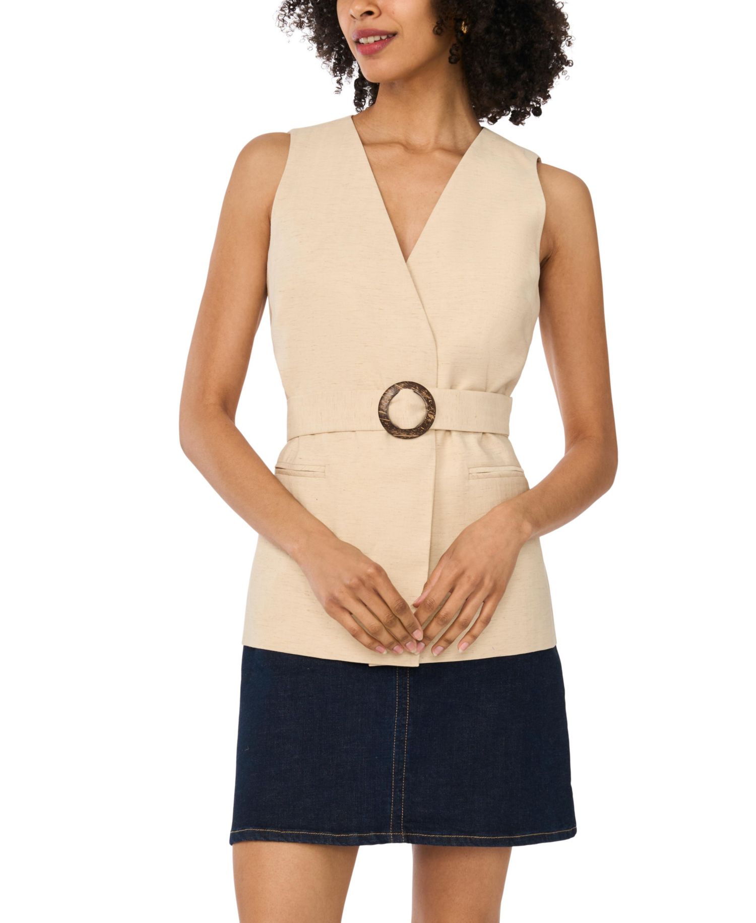 Women's Sleeveless V-Neck Vest Top