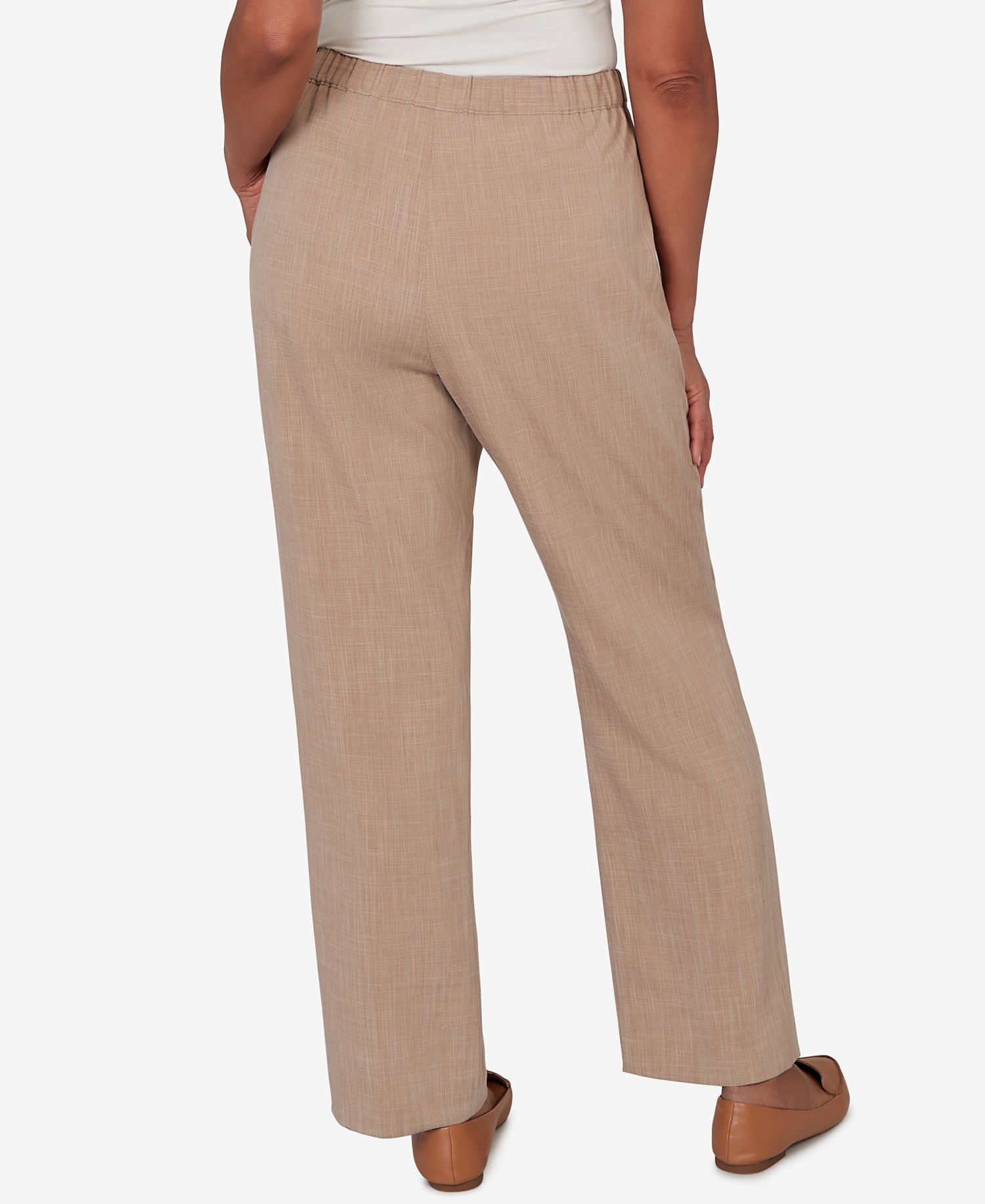Petite Grand Bazaar Textured Pull-On Pants