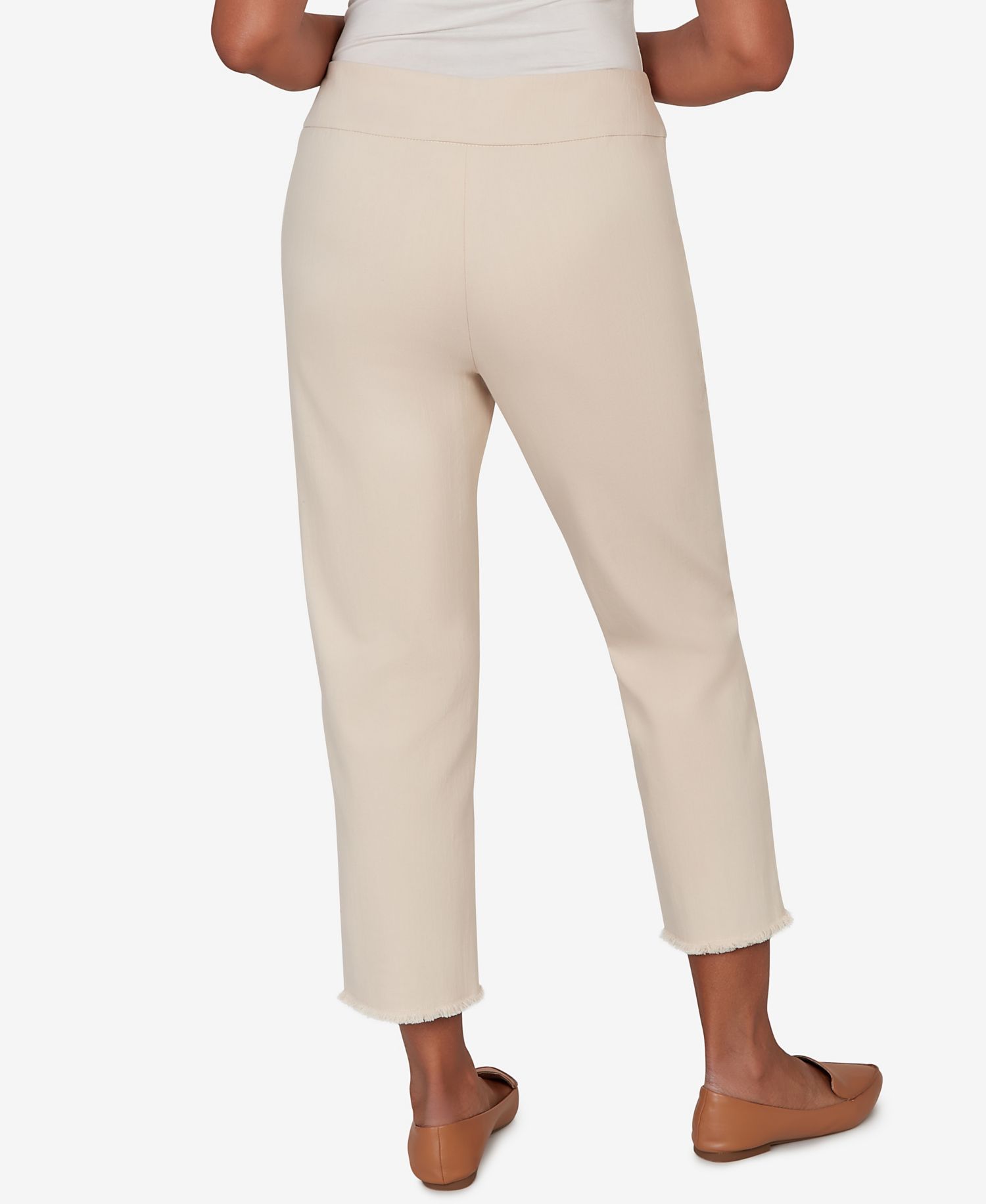 Petite Camden Market Tonal Floral Applique Ankle Pants