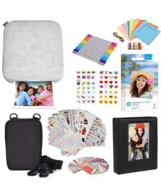 Sprocket 3x4 Portable Printer - Instant Photo Printer, Case, Album and Zink Paper Gift Bundle