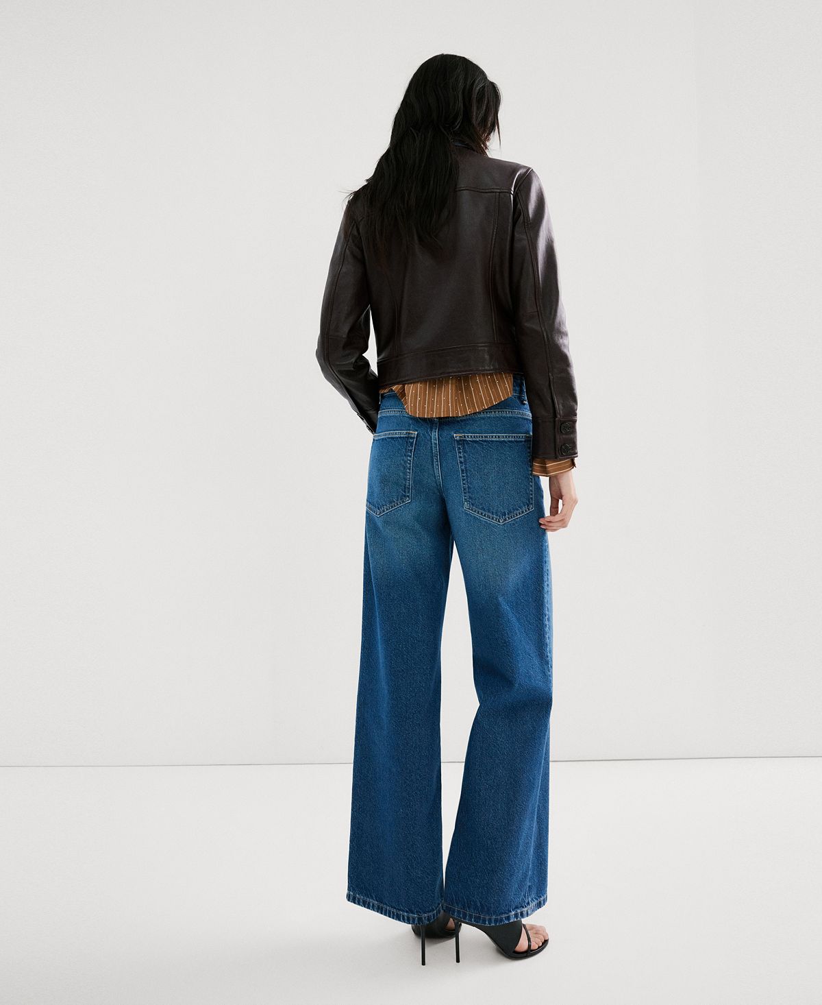 Mango Women's Mid-Rise Straight Jeans view 2 — MAYCSS fashion products