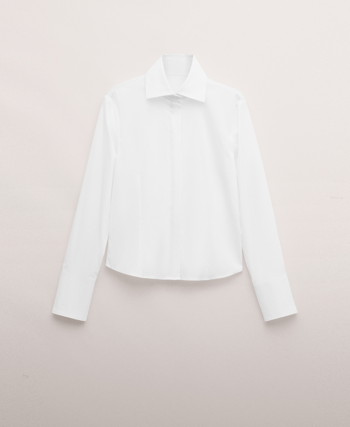 Mango Women's Concealed Closure Fitted Shirt
