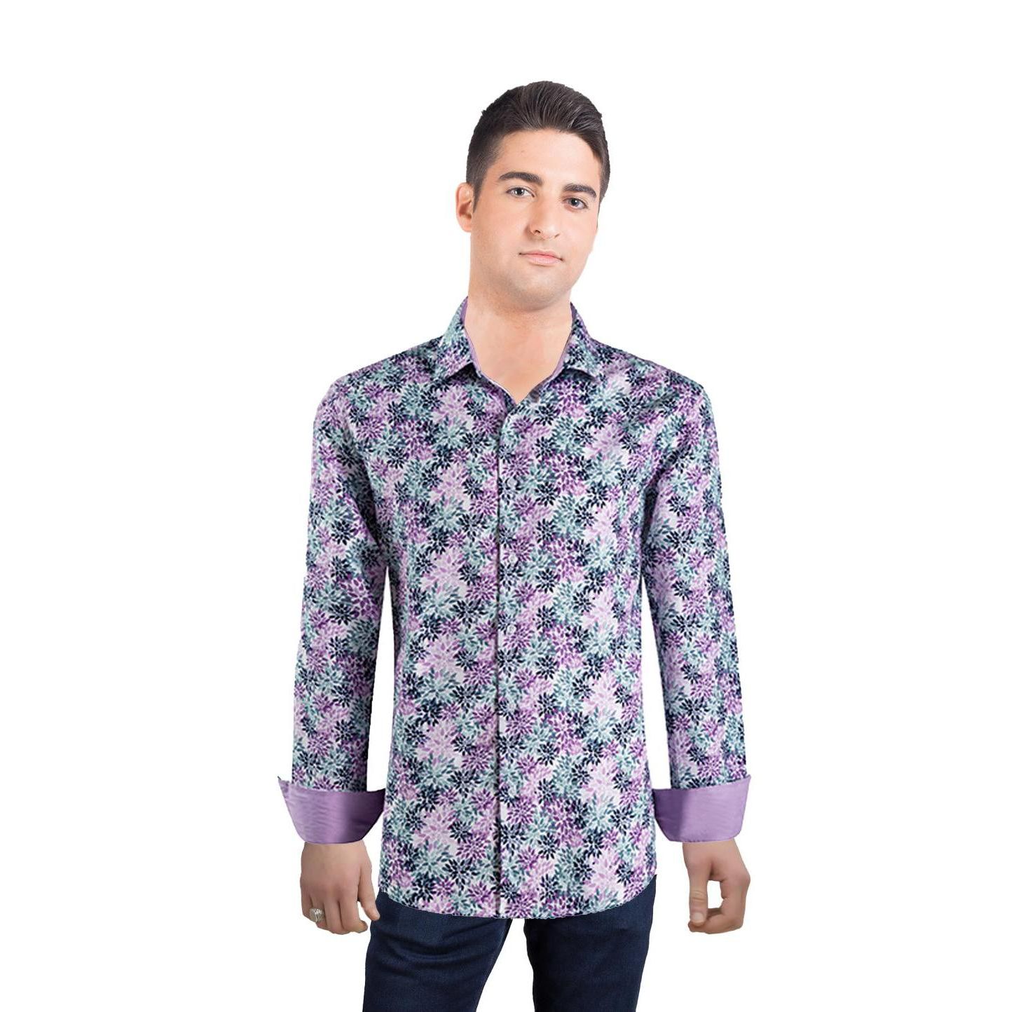 Мужская рубашка Elie Balleh Slim Fit Floral Button-Down — фото 1