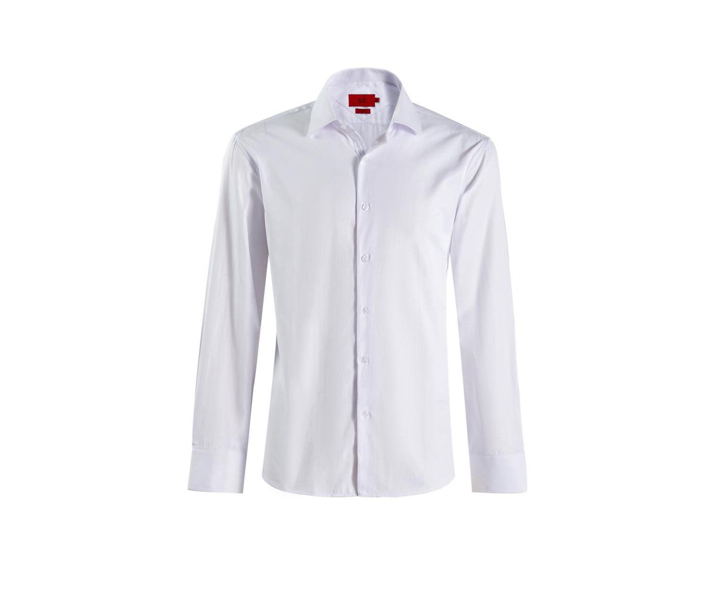 Мужская рубашка Elie Balleh Slim Fit Solid Button-Down, цвет: Белый — фото 3