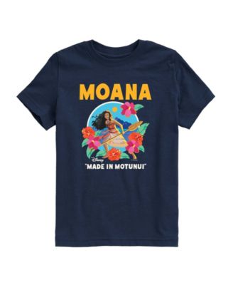 Moana Toddler Boys' 2T-5T Live Action Made In Motunui Short-Sleeve T-Shirt - Navy