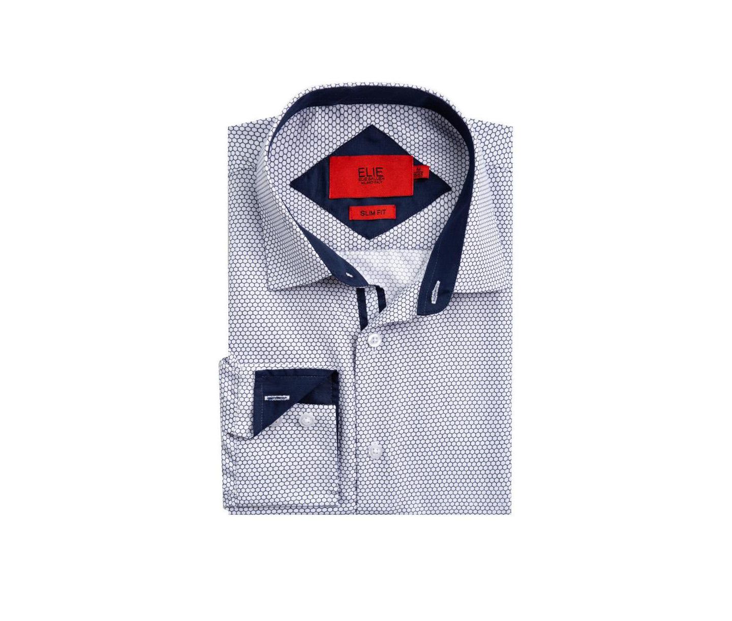 Мужская рубашка Elie Balleh Slim Fit Honeycomb — фото 2