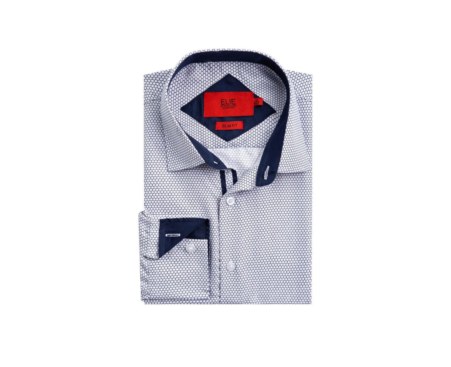 Men's Slim Fit Honeycomb Shirt