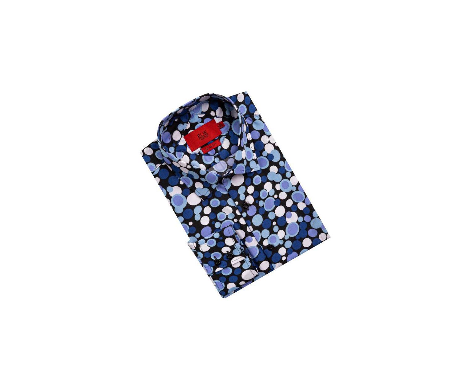 Men's Slim Fit Dot Print Shirt | Button Down Shirt