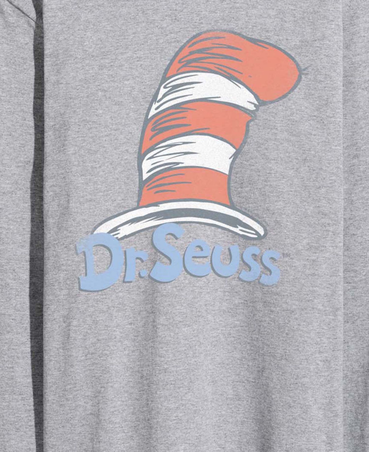 Men's Dr. Seuss Logo Vintage Faded Long-Sleeve Graphic T-Shirt