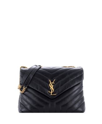 Medium Loulou Shoulder Bag Matelasse Chevron Leather