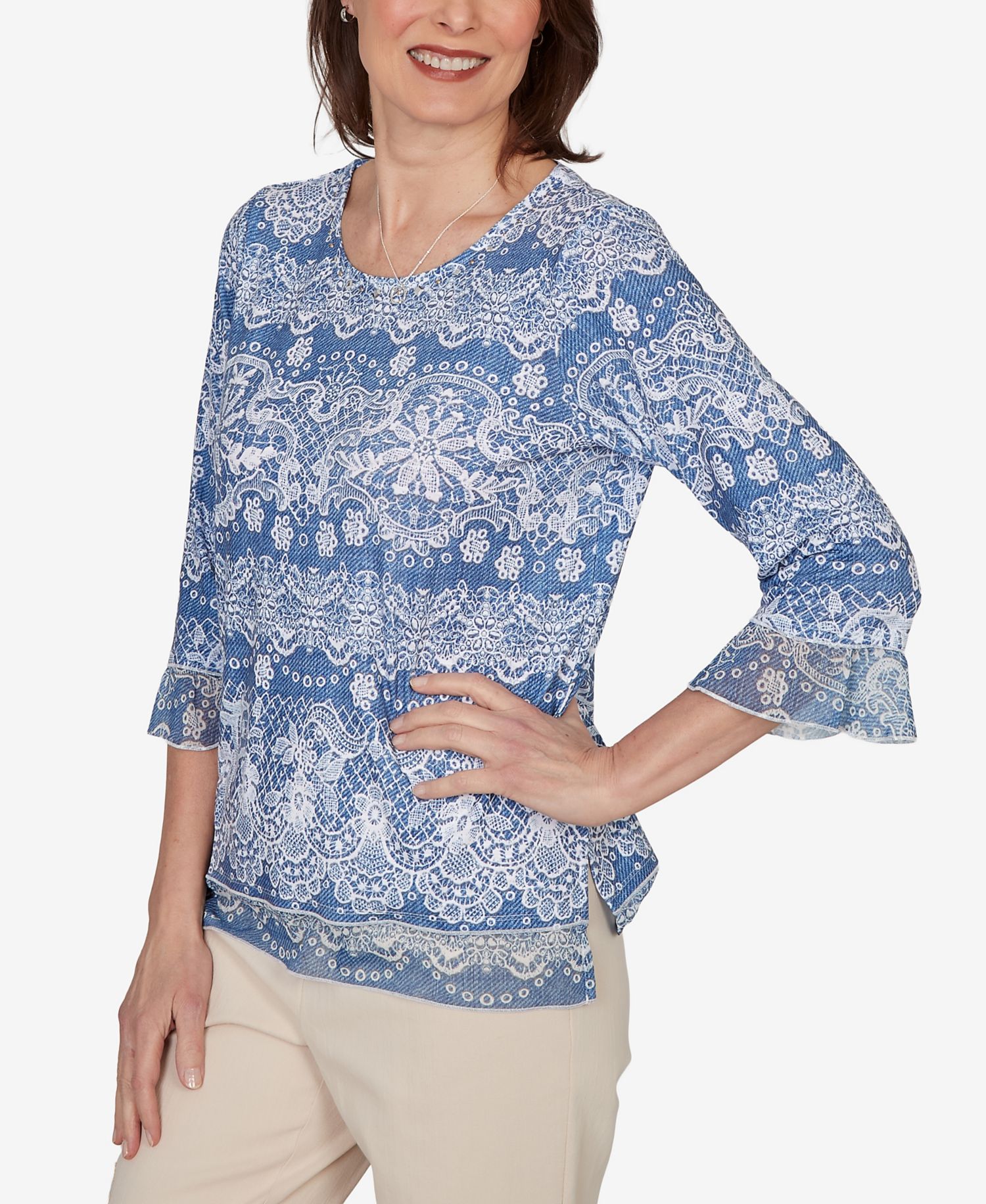 Women's Camden Market Lacey Striped Knit Top
