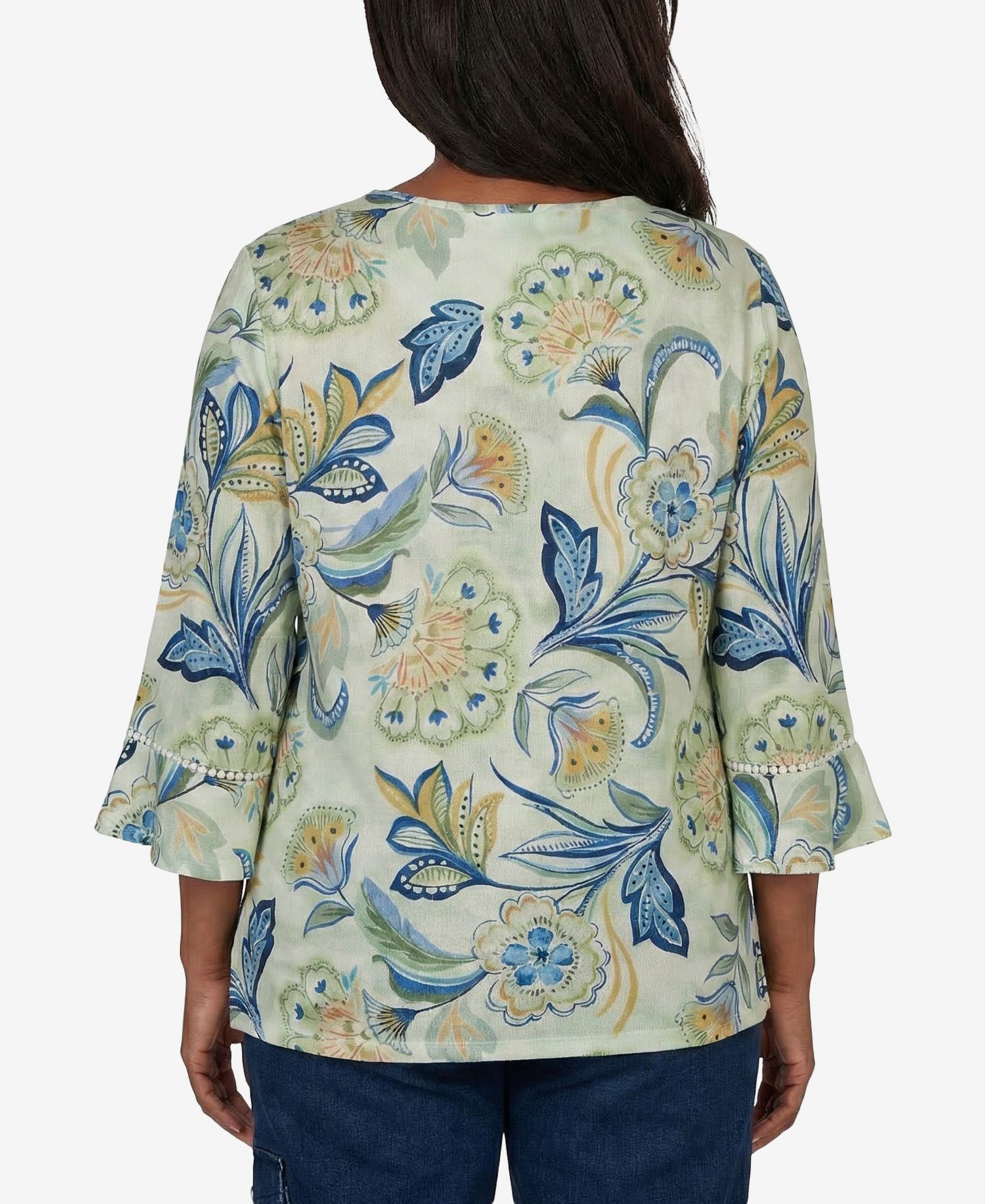 Women's Bold Meadow Floral Knit Top