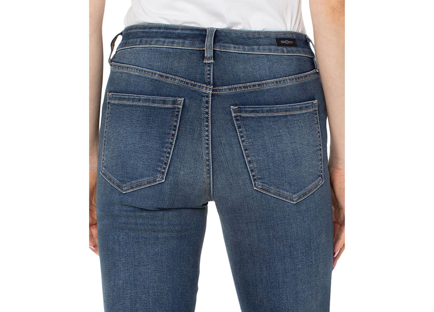 Petite Kennedy Mid-Rise Straight Jeans