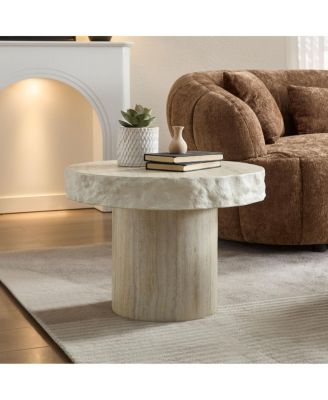 Faux MARS Textural Pattern Coffee Table - No Assembly Required
